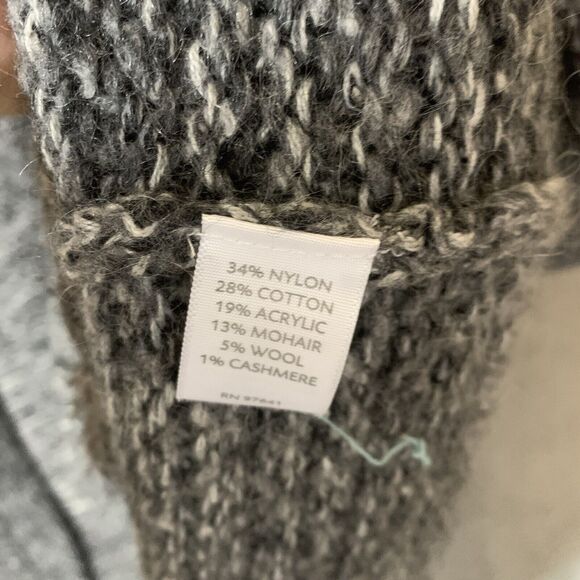 J Jill Pure Jill Chunky Knit Cottagecore Grandpa Cardigan Mohair Wool Cashmere - Picture 10 of 10